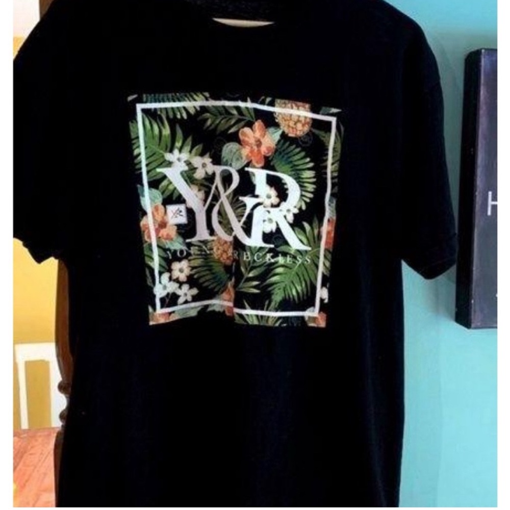 XL Young & Reckless Tropical Tee